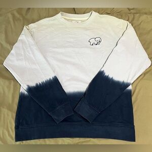 Ivory Ella Sweatshirt Medium (Yellow/Blue Tie Dye)